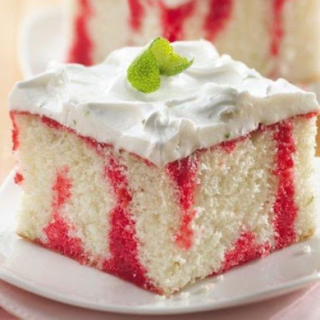 Cherry Limeade Poke Cake
